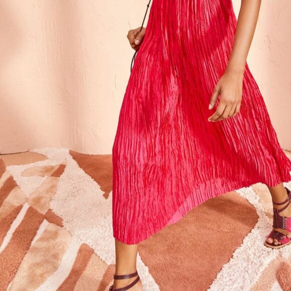 NWOT ULLA JOHNSON Orla Midi Dress in Orchid M $650 - Picture 7 of 9